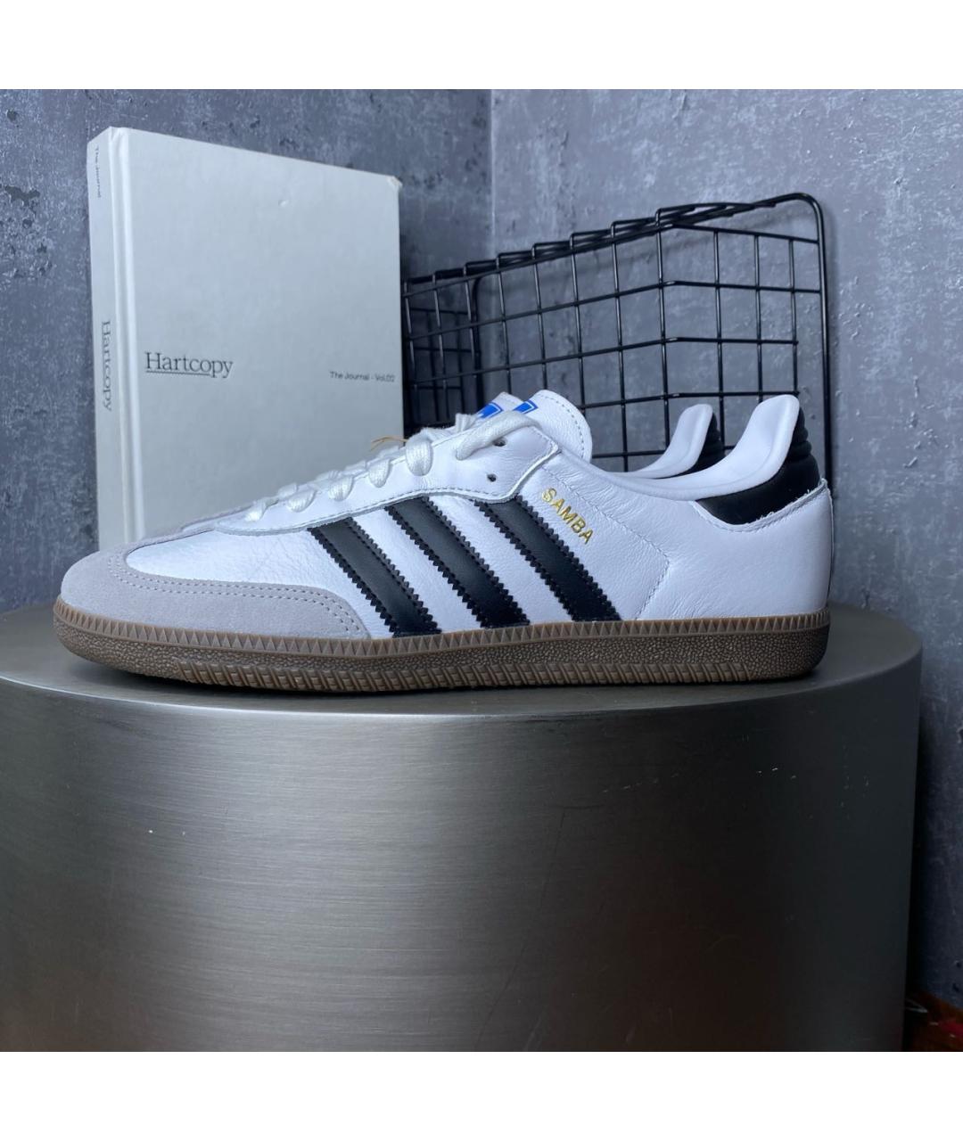 ADIDAS Белые низкие кроссовки / кеды из искусственной кожи, фото 2