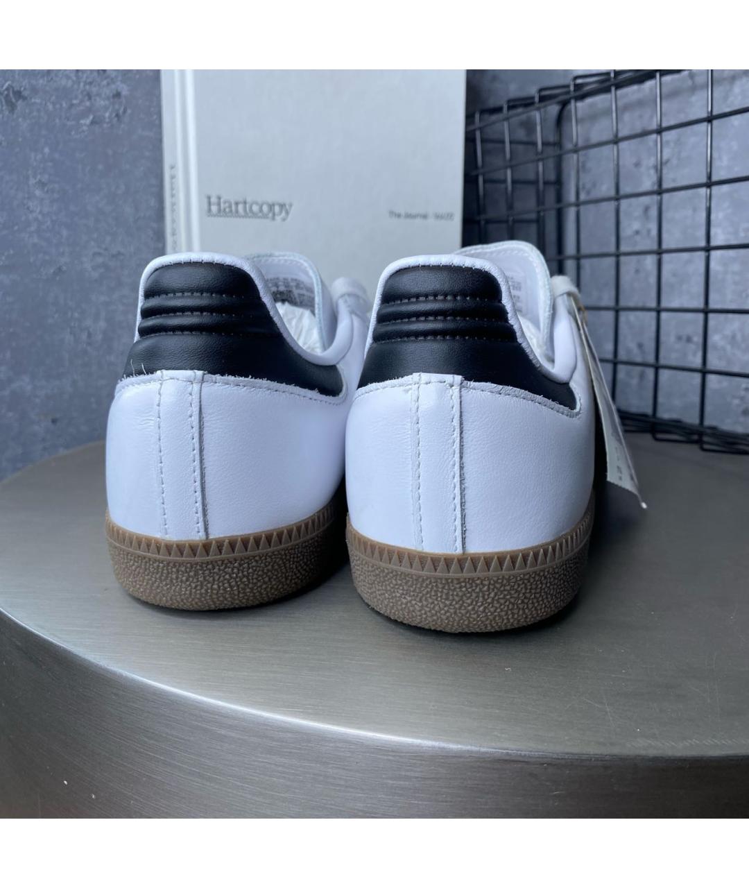 ADIDAS Белые низкие кроссовки / кеды из искусственной кожи, фото 4