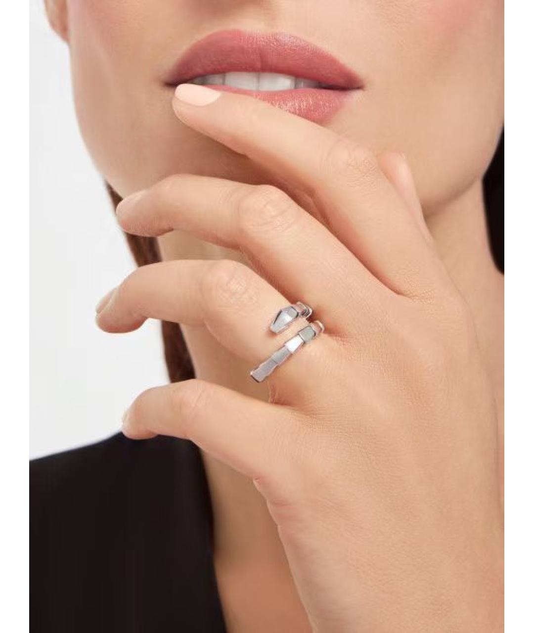 BVLGARI Серебряное кольцо из белого золота, фото 5