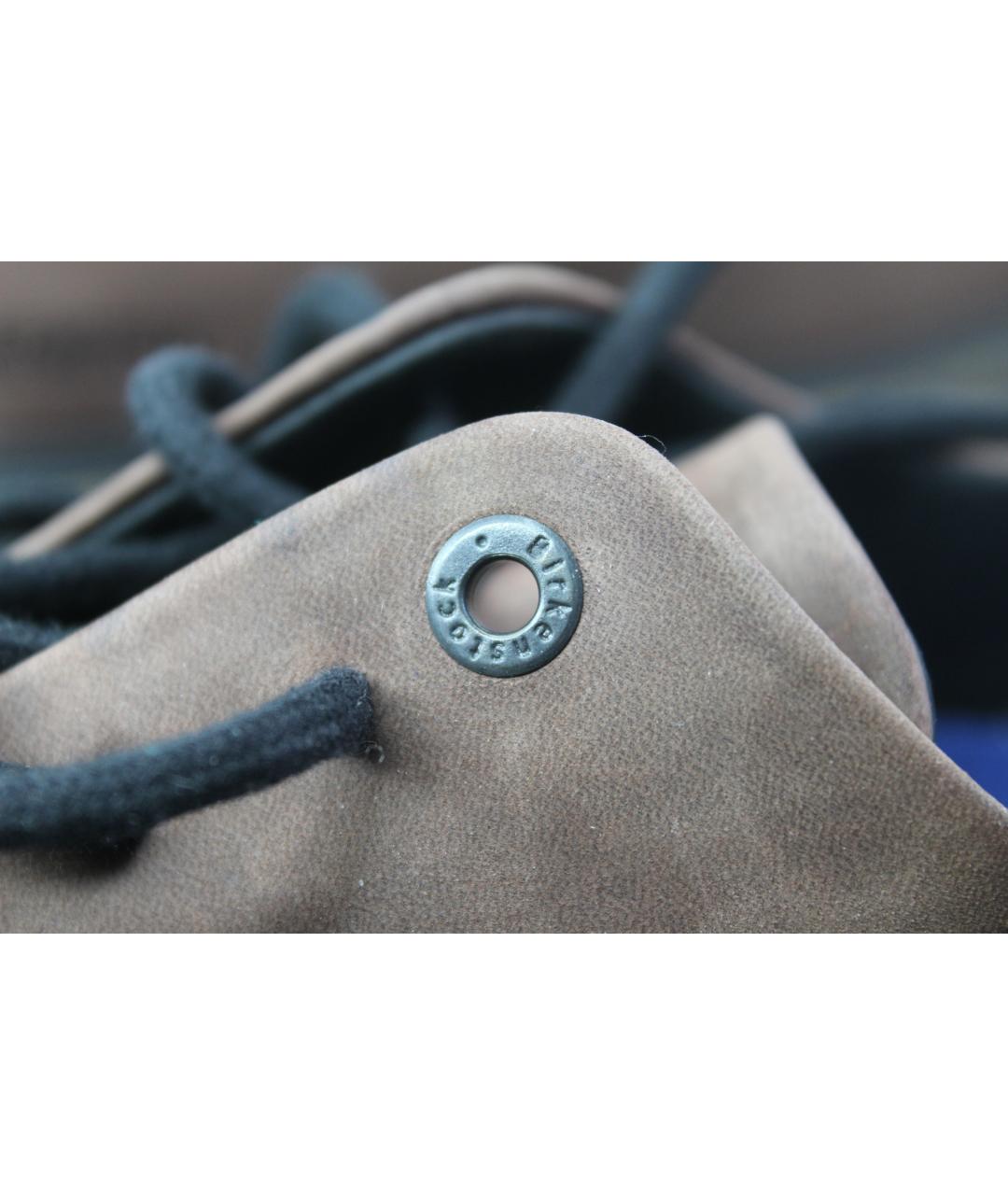 BIRKENSTOCK Коричневые нубуковые брогги и оксфорды, фото 9