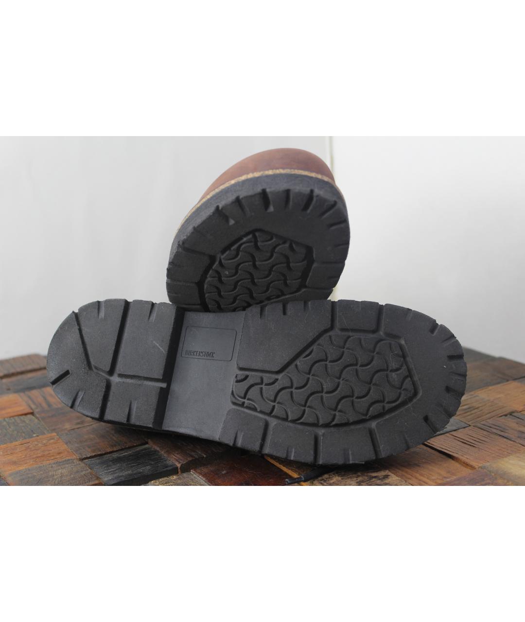 BIRKENSTOCK Коричневые нубуковые брогги и оксфорды, фото 5