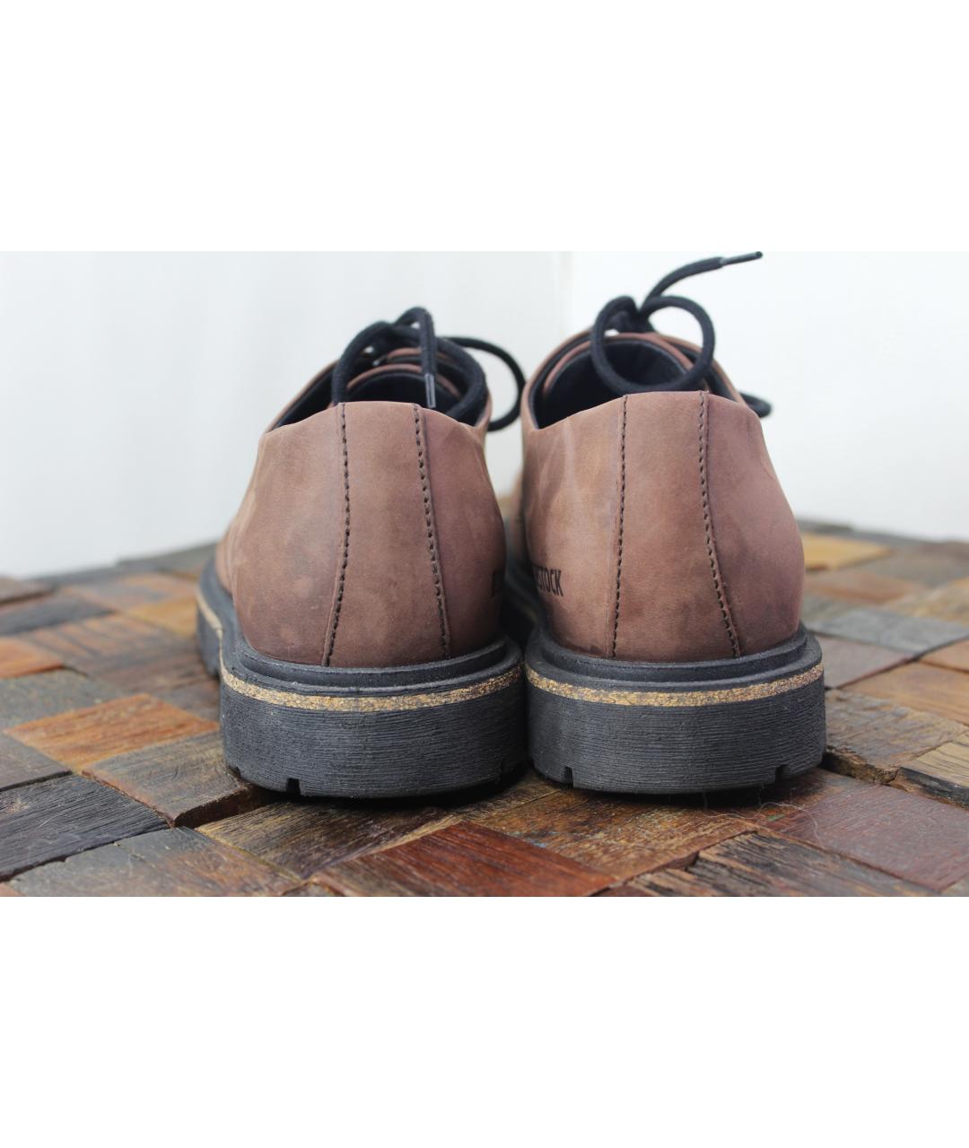 BIRKENSTOCK Коричневые нубуковые брогги и оксфорды, фото 4
