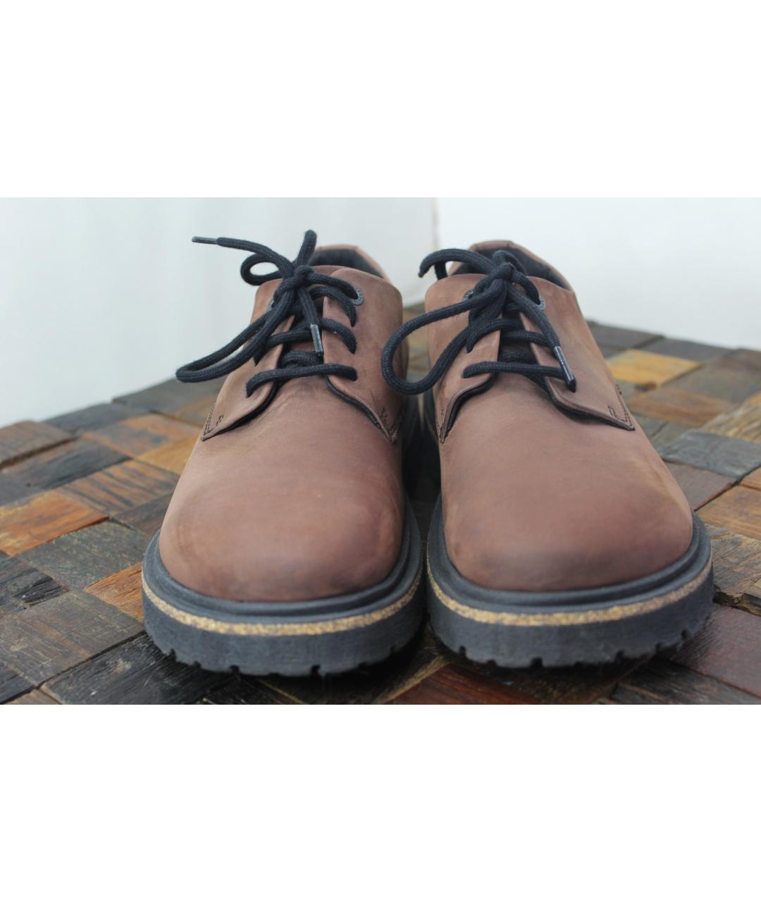 BIRKENSTOCK Коричневые нубуковые брогги и оксфорды, фото 2