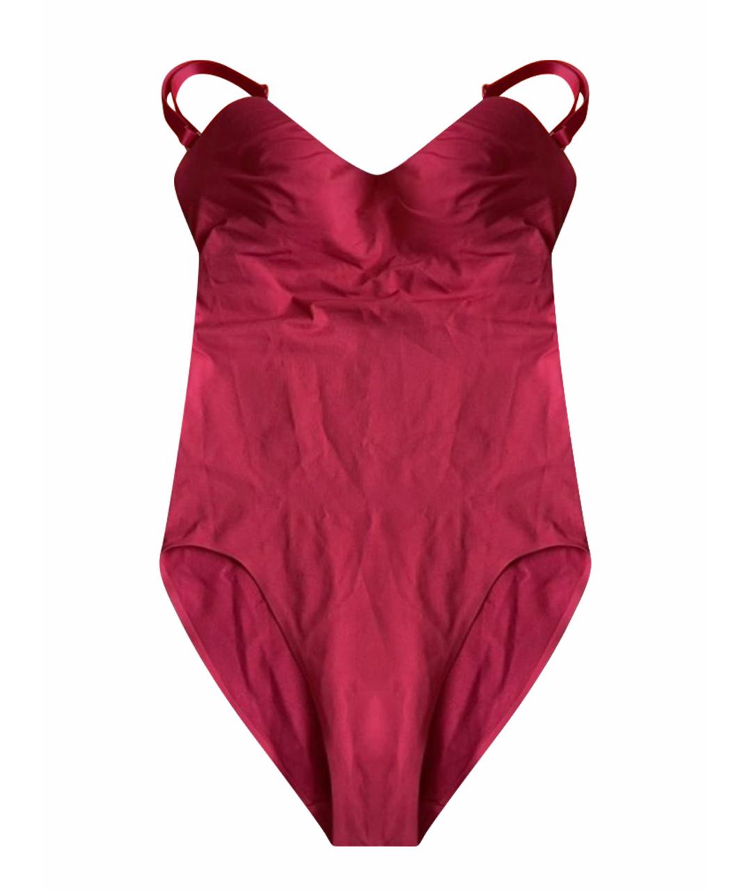 WOLFORD Бордовый полиэстеровый купальник, фото 1