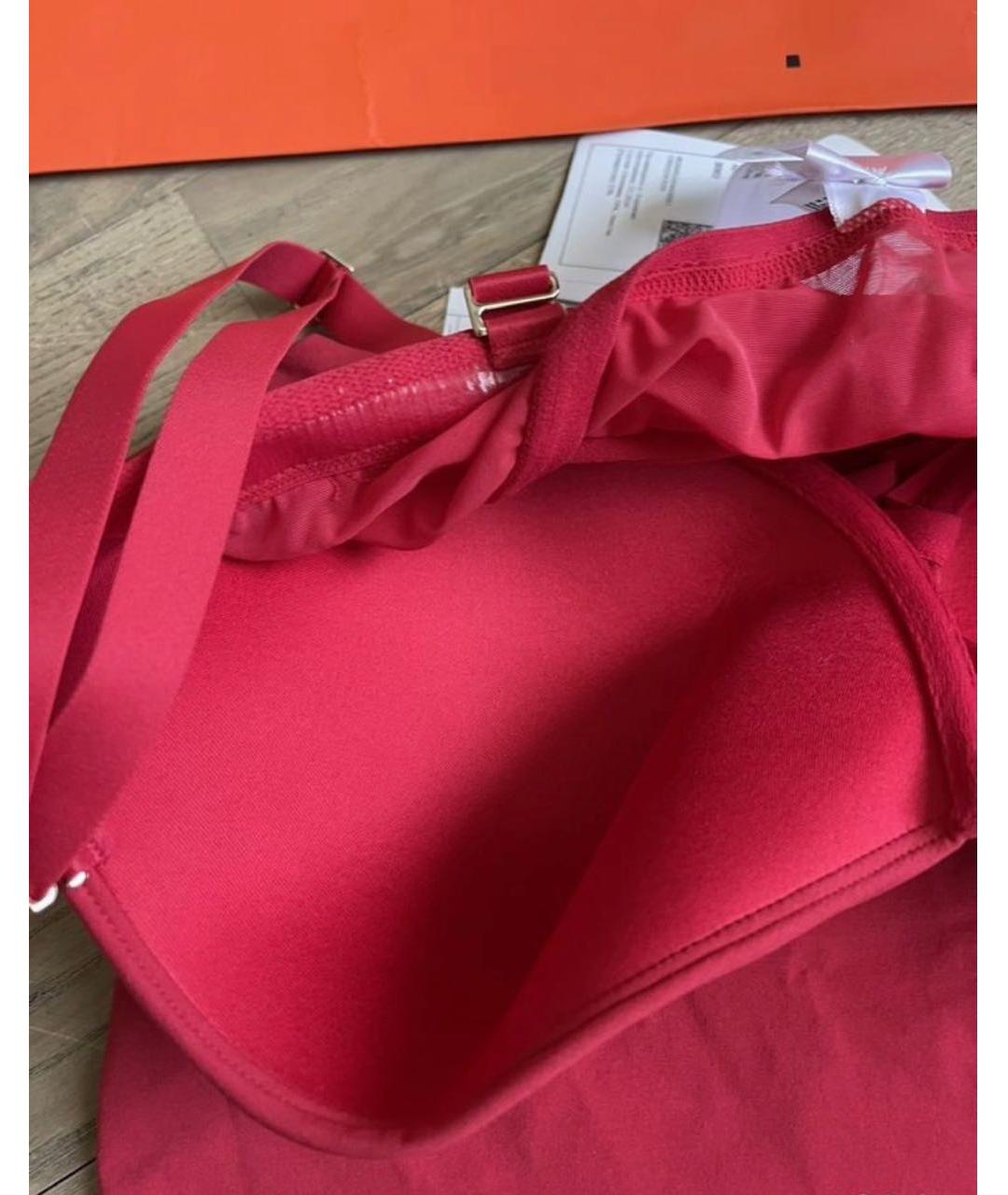 WOLFORD Бордовый полиэстеровый купальник, фото 3