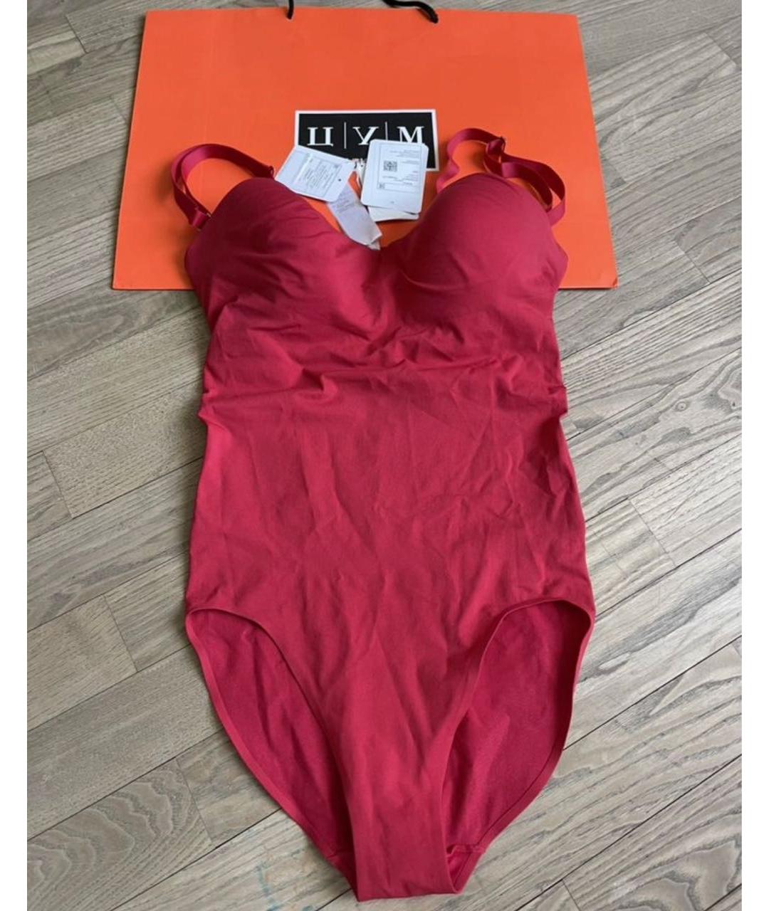 WOLFORD Бордовый полиэстеровый купальник, фото 5
