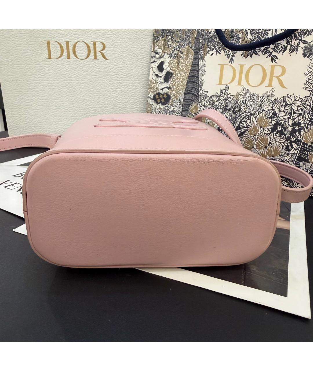 CELINE Розовая кожаная сумка через плечо, фото 5