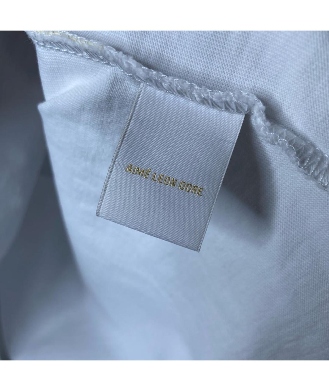 Aimé Leon Dore Белая хлопковая футболка, фото 7