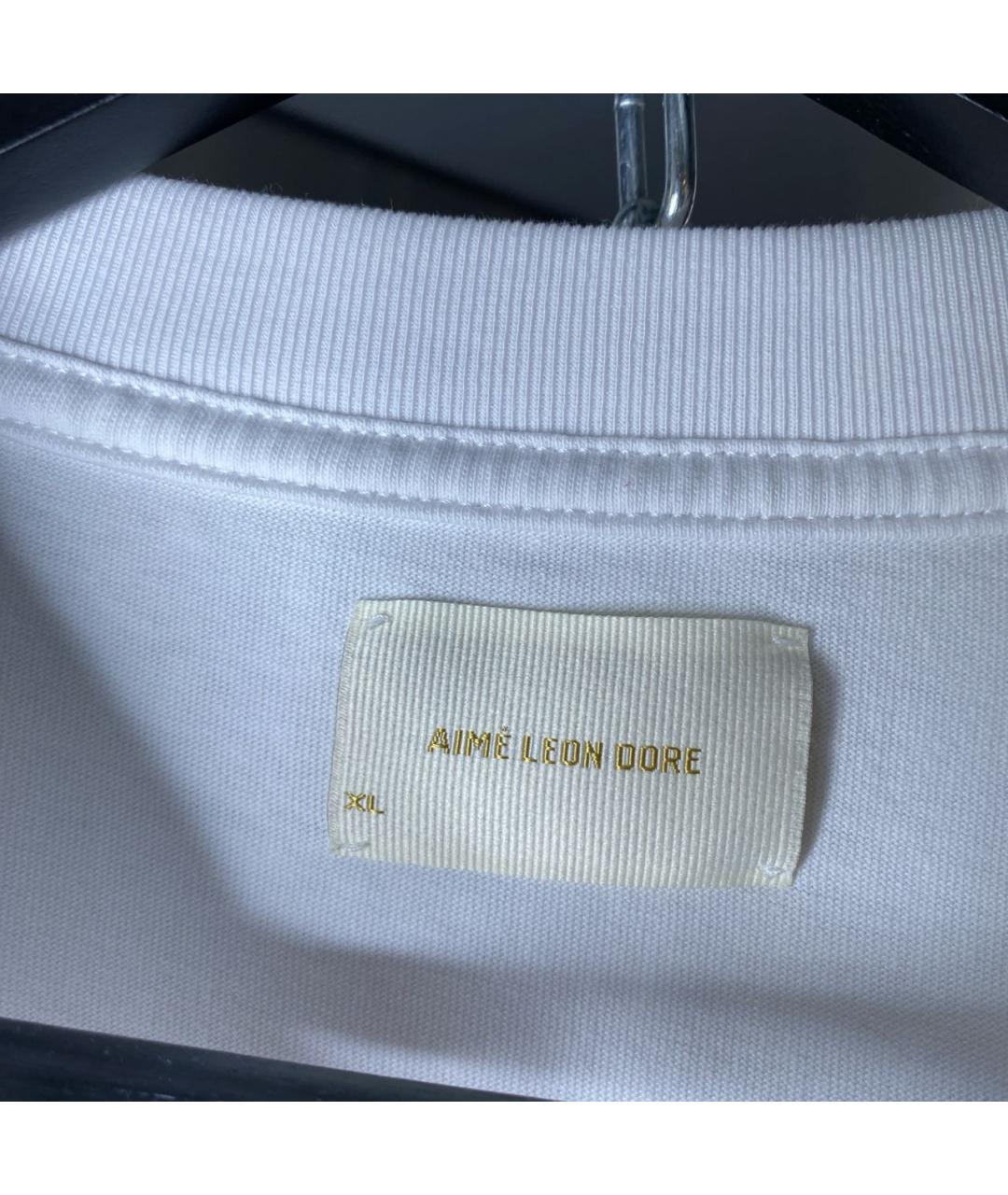 Aimé Leon Dore Белая хлопковая футболка, фото 5