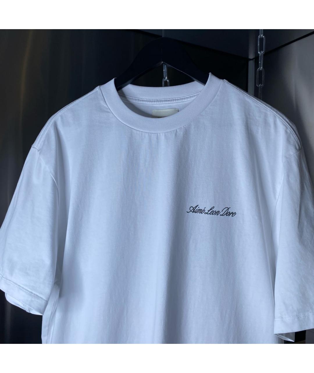 Aimé Leon Dore Белая хлопковая футболка, фото 3
