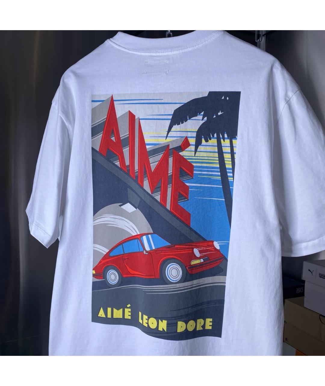 Aimé Leon Dore Белая хлопковая футболка, фото 4