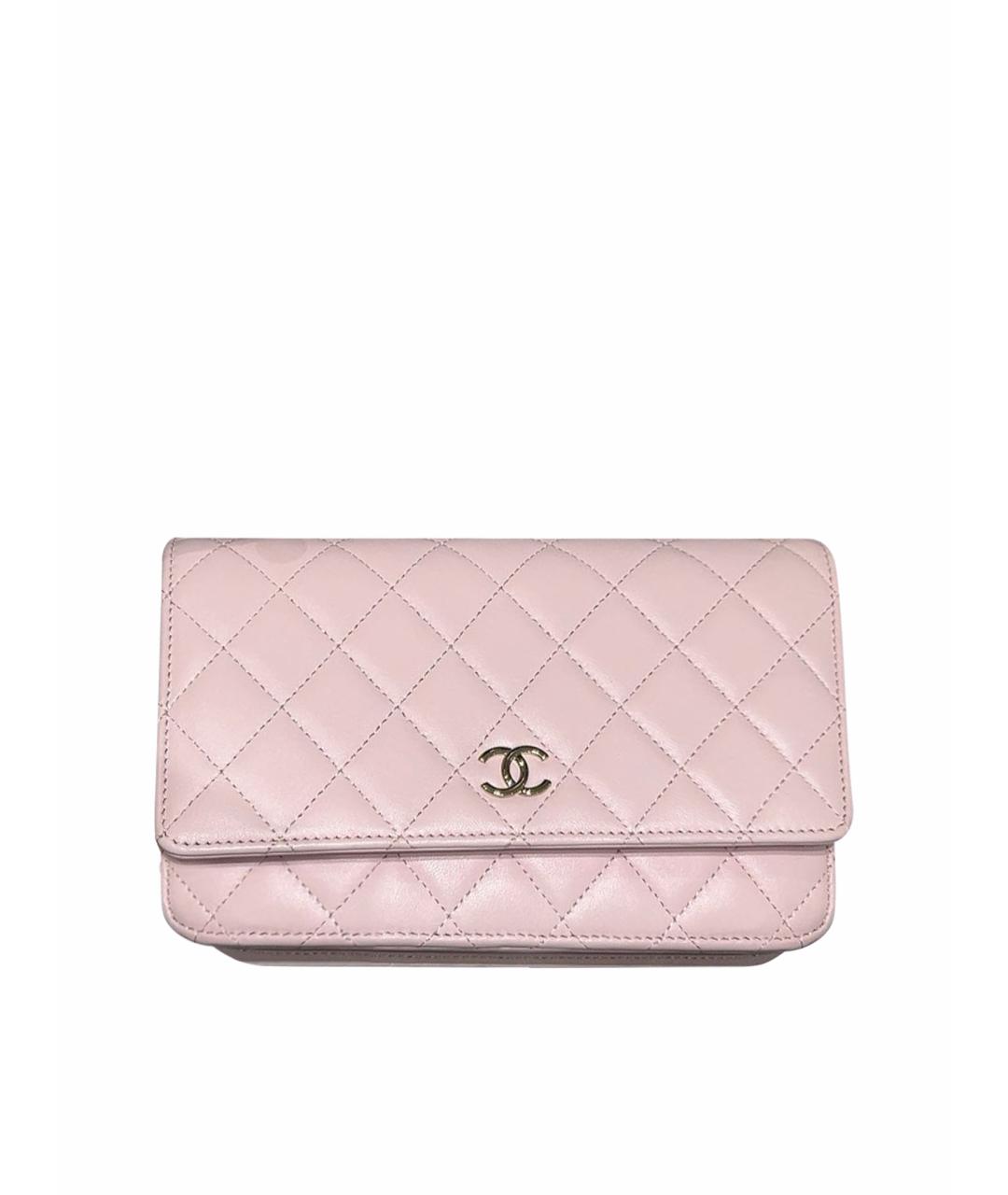 CHANEL Розовая кожаная сумка через плечо, фото 1