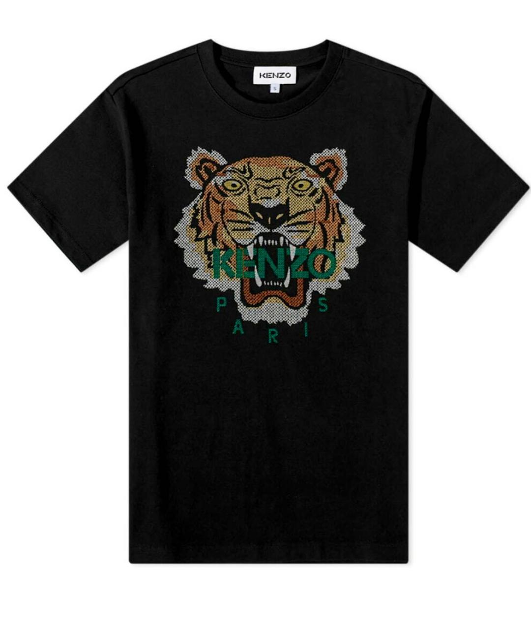 KENZO Черная хлопковая футболка, фото 9