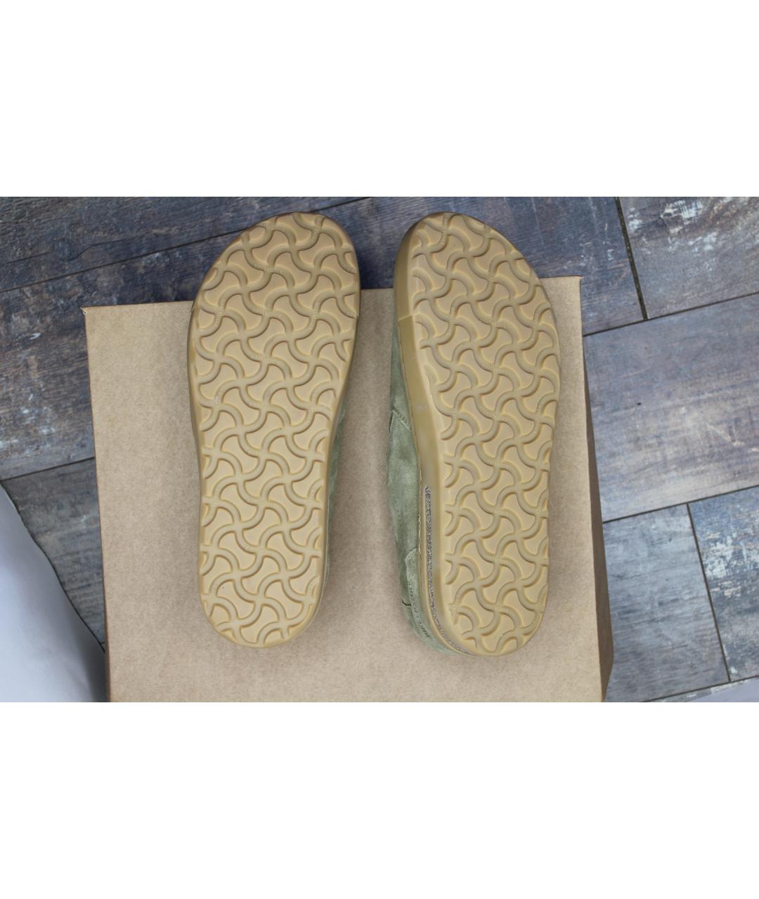 BIRKENSTOCK Зеленые замшевые лоферы, фото 5