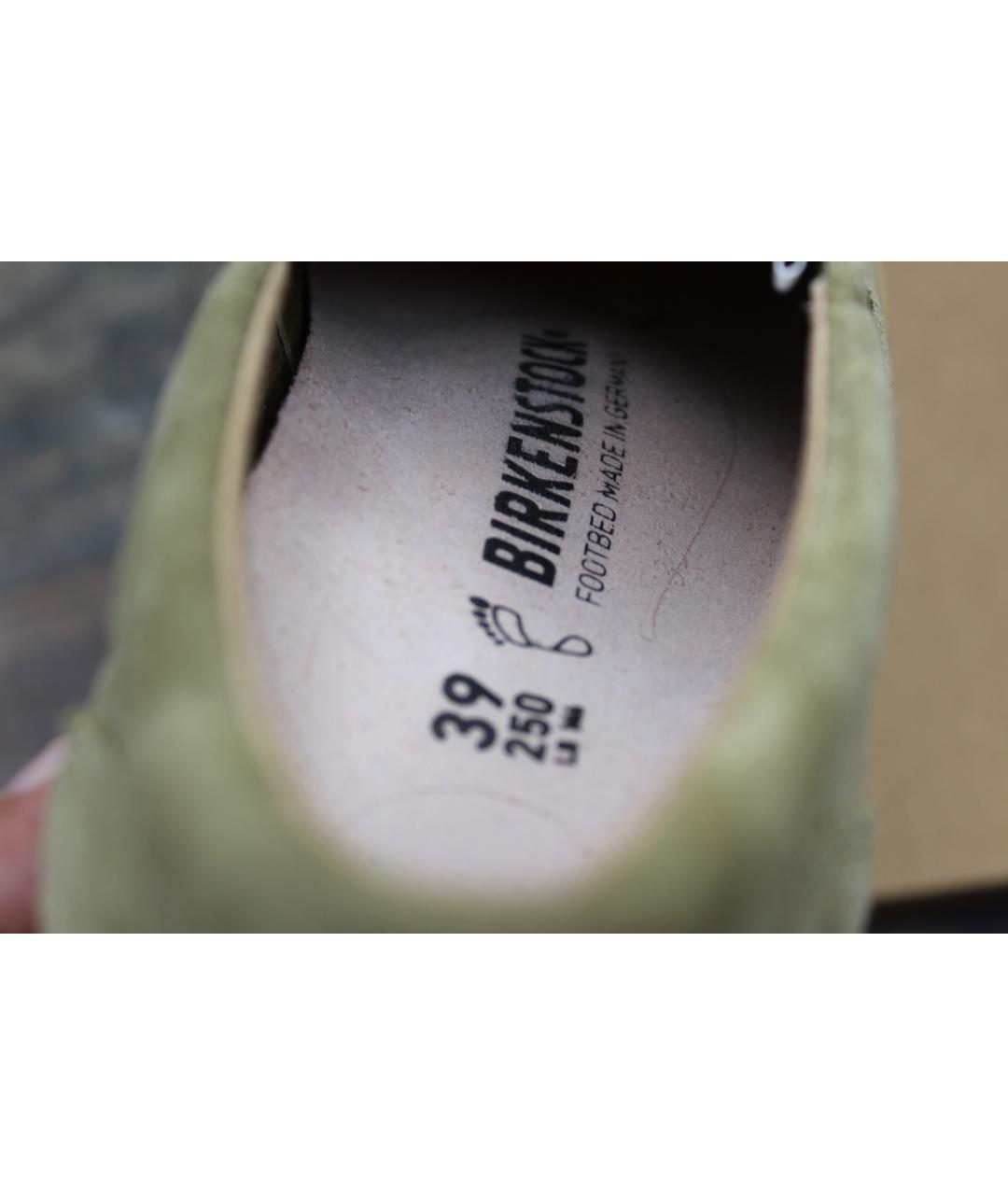 BIRKENSTOCK Зеленые замшевые лоферы, фото 6