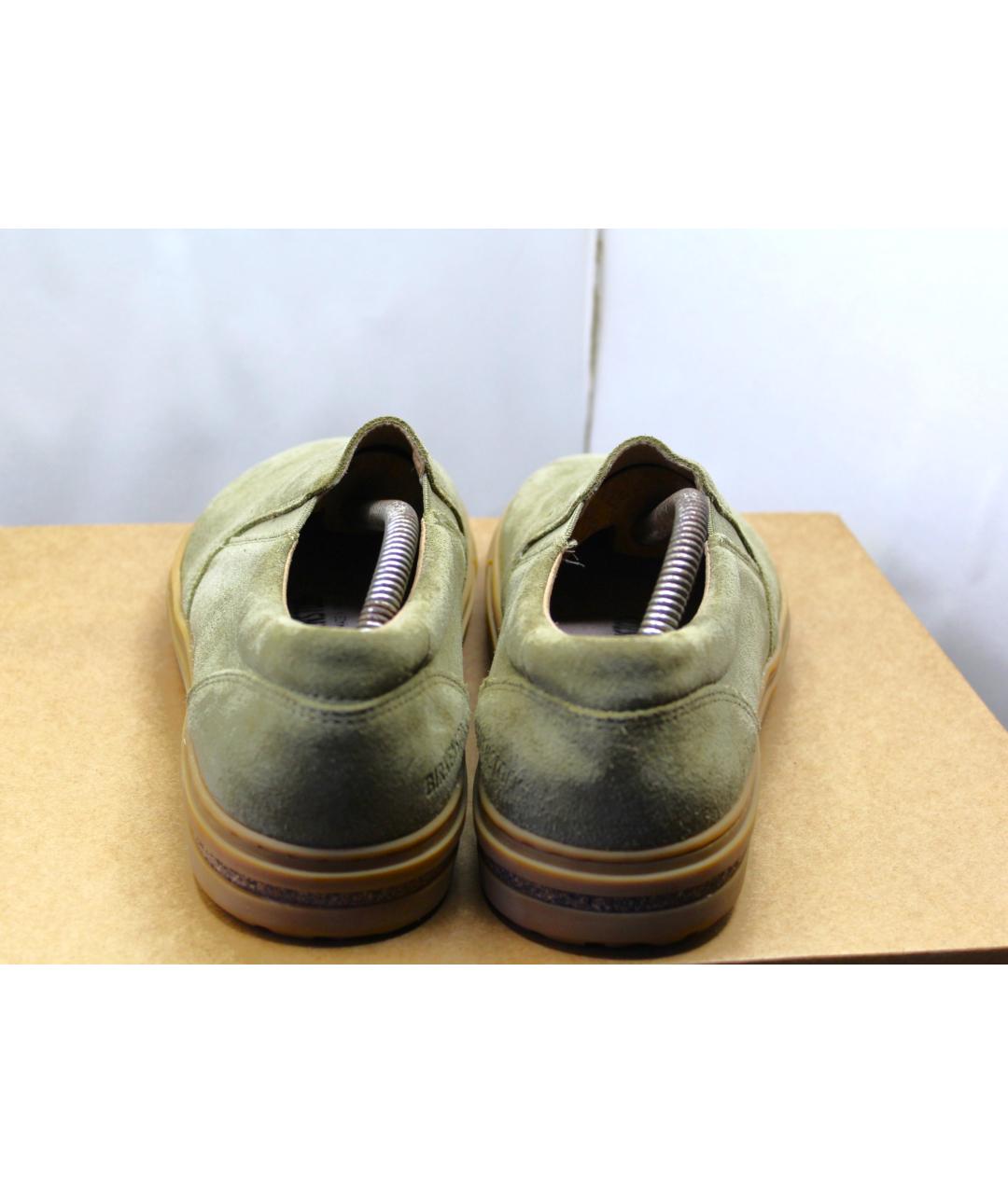 BIRKENSTOCK Зеленые замшевые лоферы, фото 4