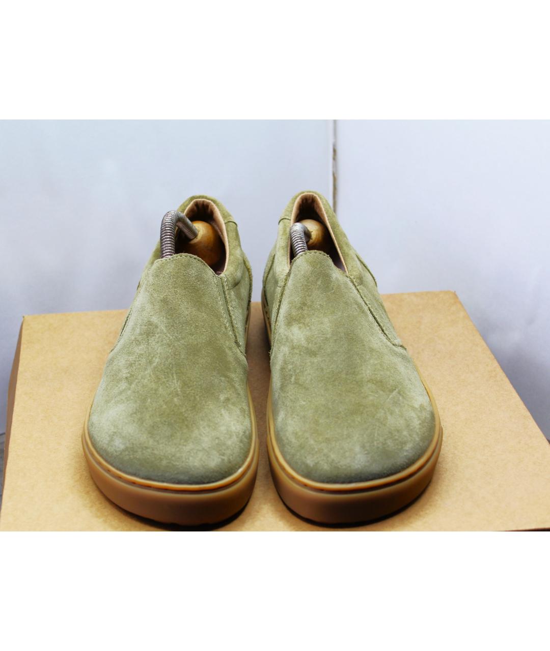 BIRKENSTOCK Зеленые замшевые лоферы, фото 2