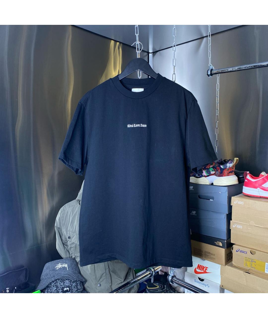 Aimé Leon Dore Черная хлопковая футболка, фото 9