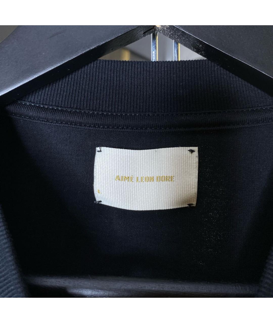 Aimé Leon Dore Черная хлопковая футболка, фото 5