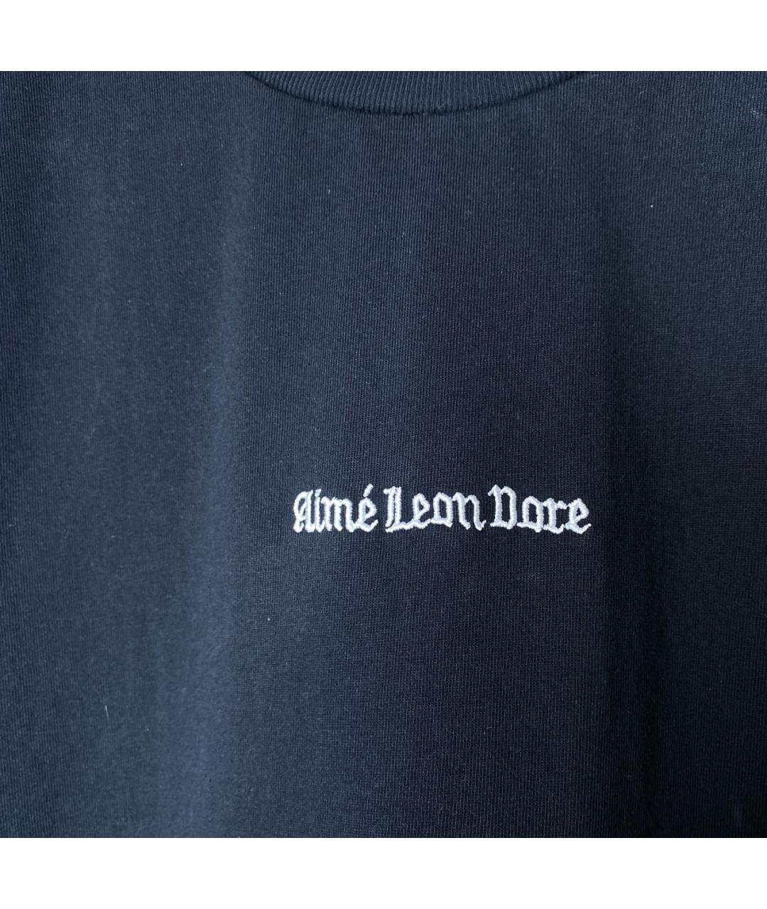 Aimé Leon Dore Черная хлопковая футболка, фото 4