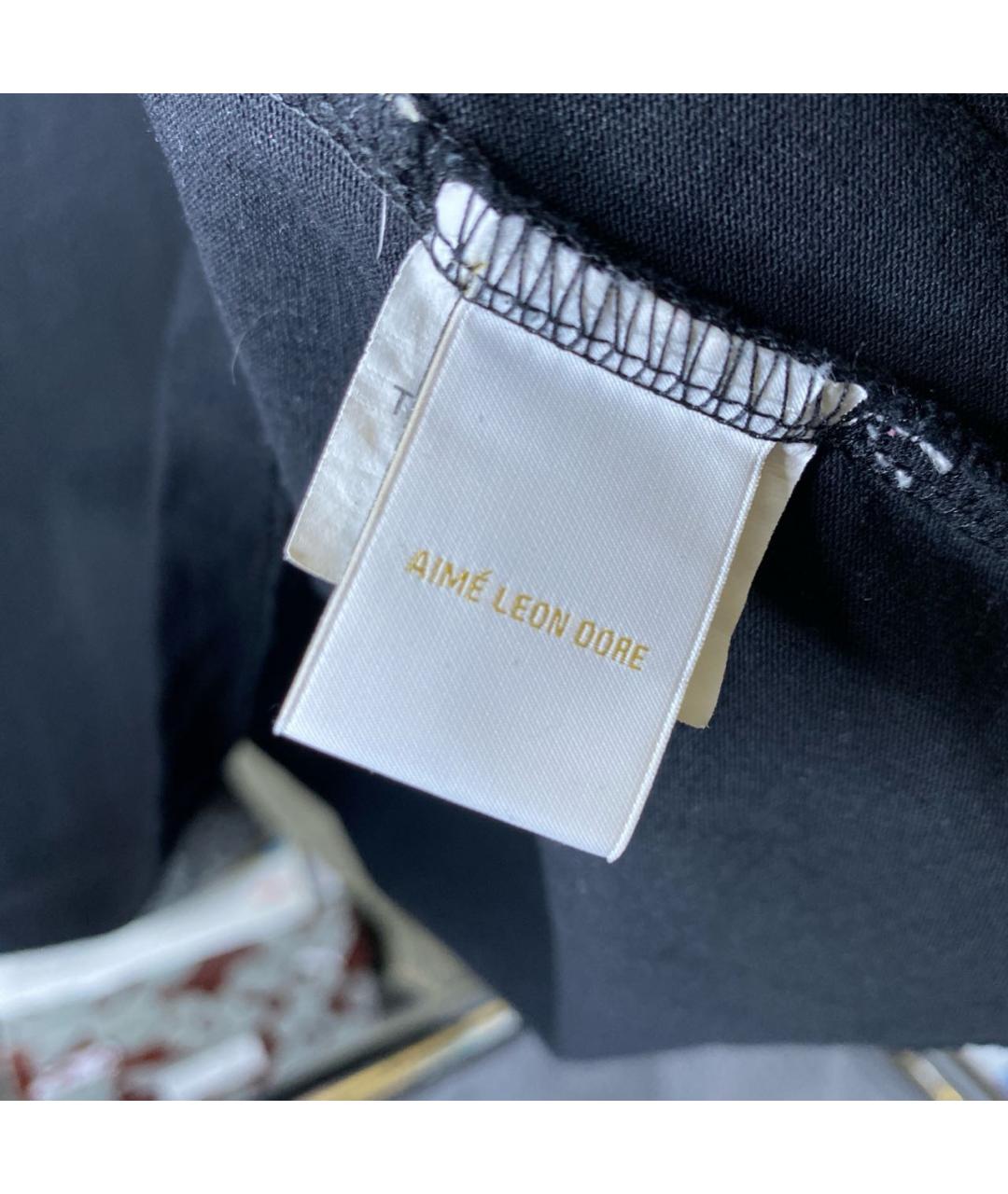 Aimé Leon Dore Черная хлопковая футболка, фото 7