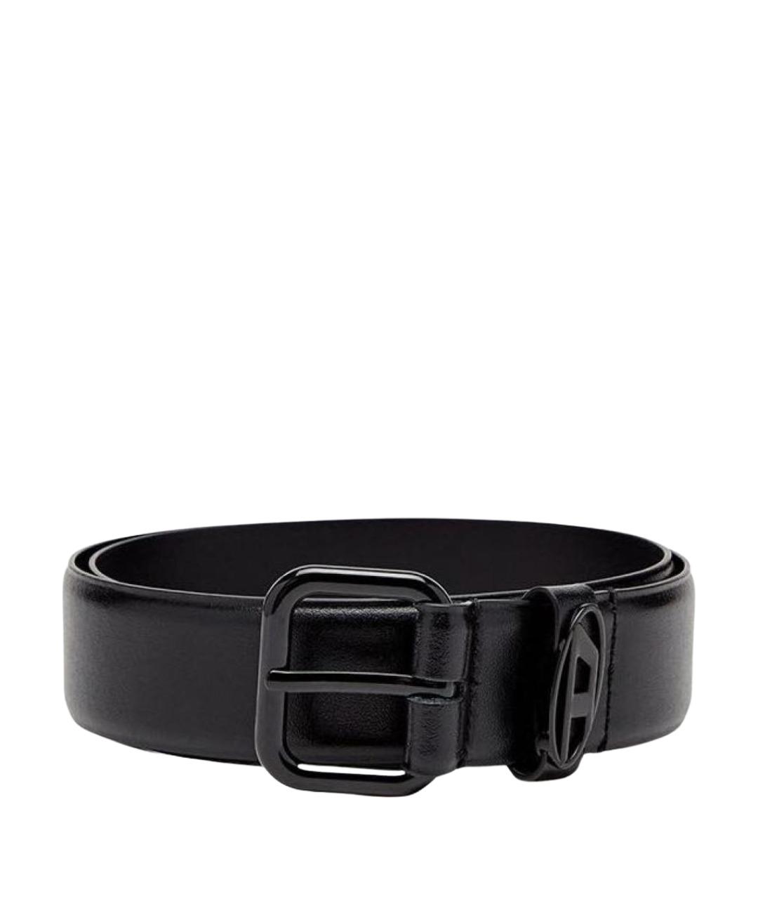 DIESEL Черный кожаный ремень, фото 1