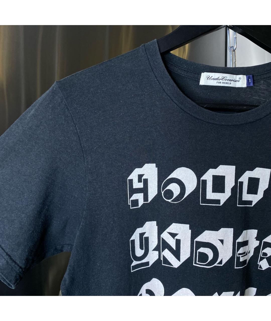 UNDERCOVER Черная хлопковая футболка, фото 5