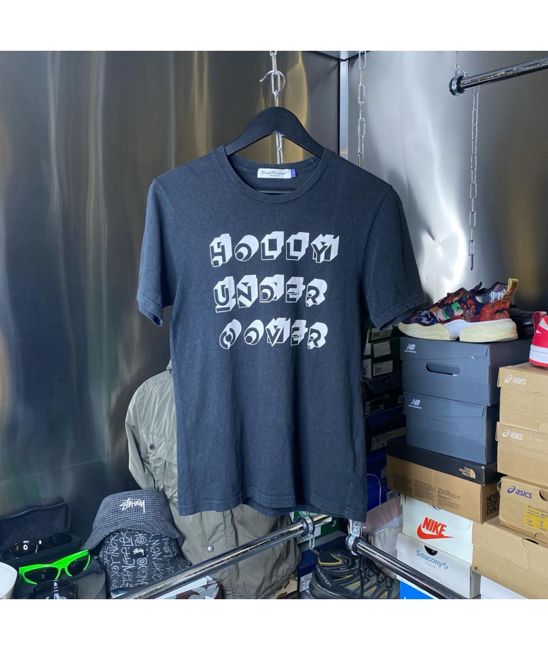 UNDERCOVER Черная хлопковая футболка, фото 9