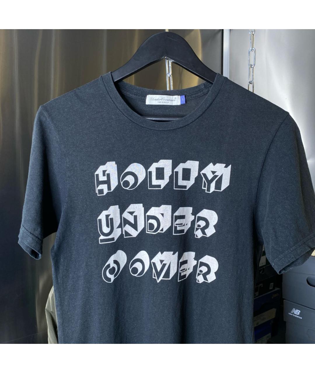 UNDERCOVER Черная хлопковая футболка, фото 2