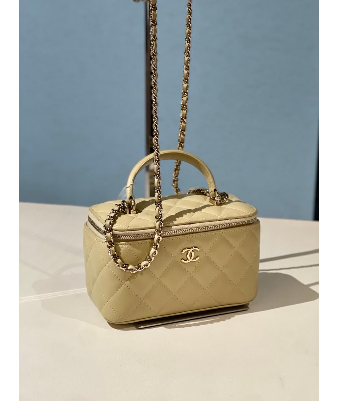 CHANEL Зеленая кожаная сумка через плечо, фото 3