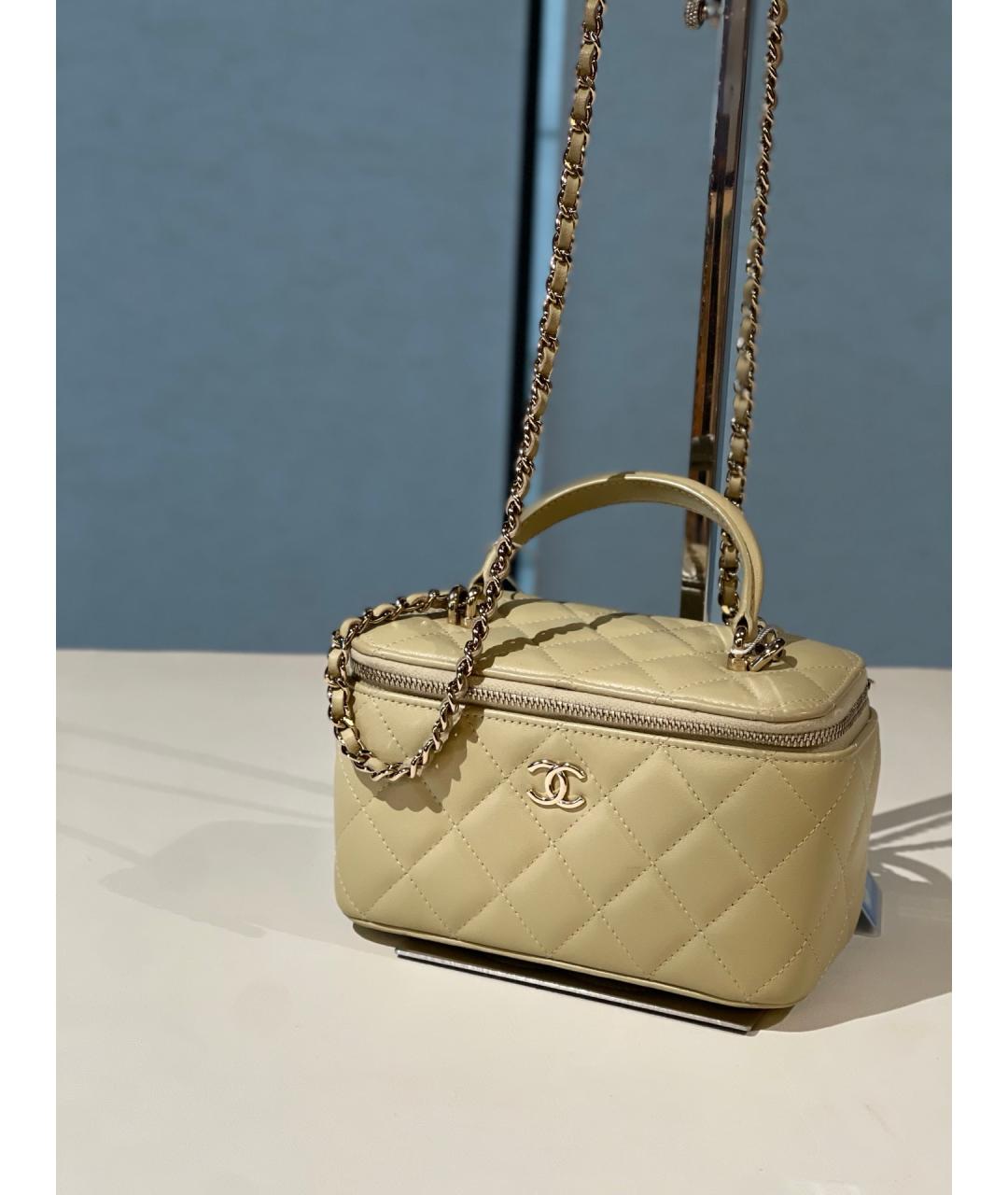 CHANEL Зеленая кожаная сумка через плечо, фото 2