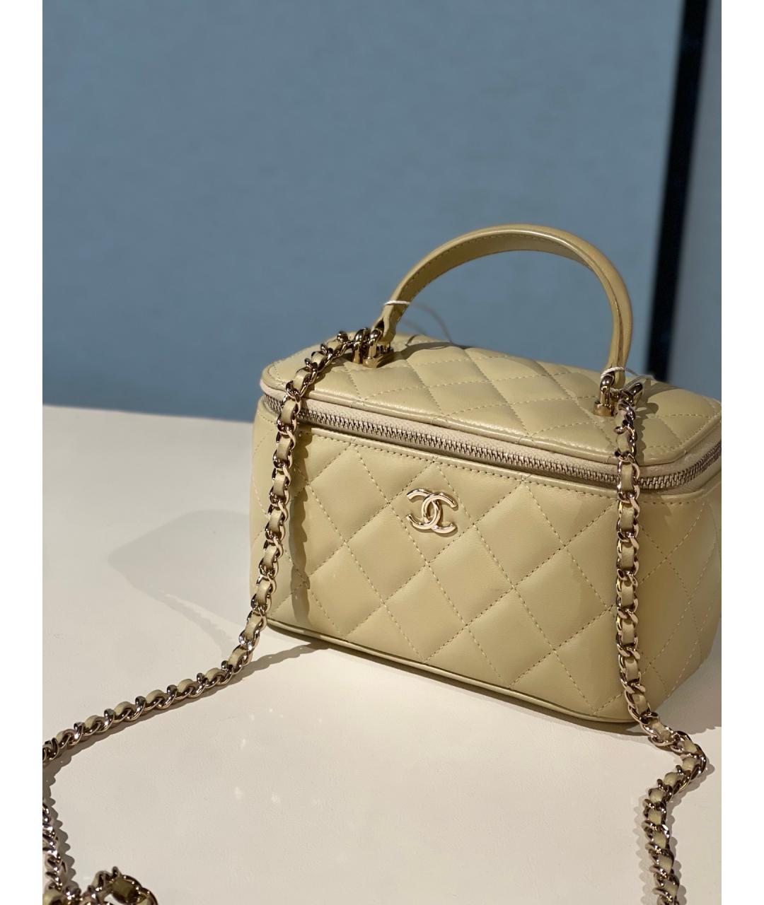 CHANEL Зеленая кожаная сумка через плечо, фото 5