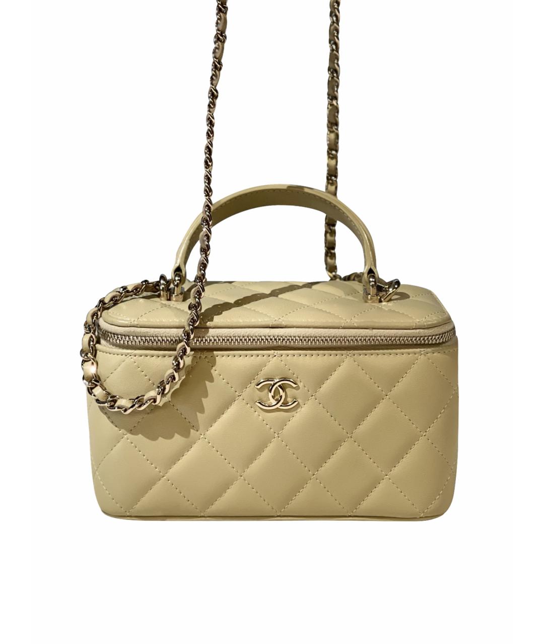 CHANEL Зеленая кожаная сумка через плечо, фото 7