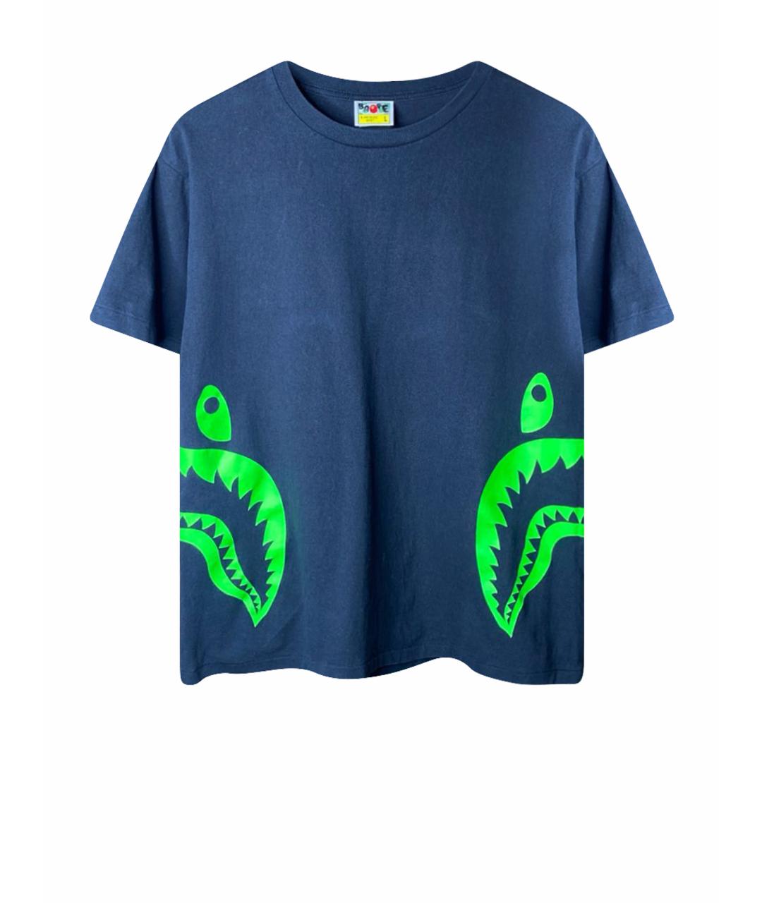 A BATHING APE Черная хлопковая футболка, фото 1