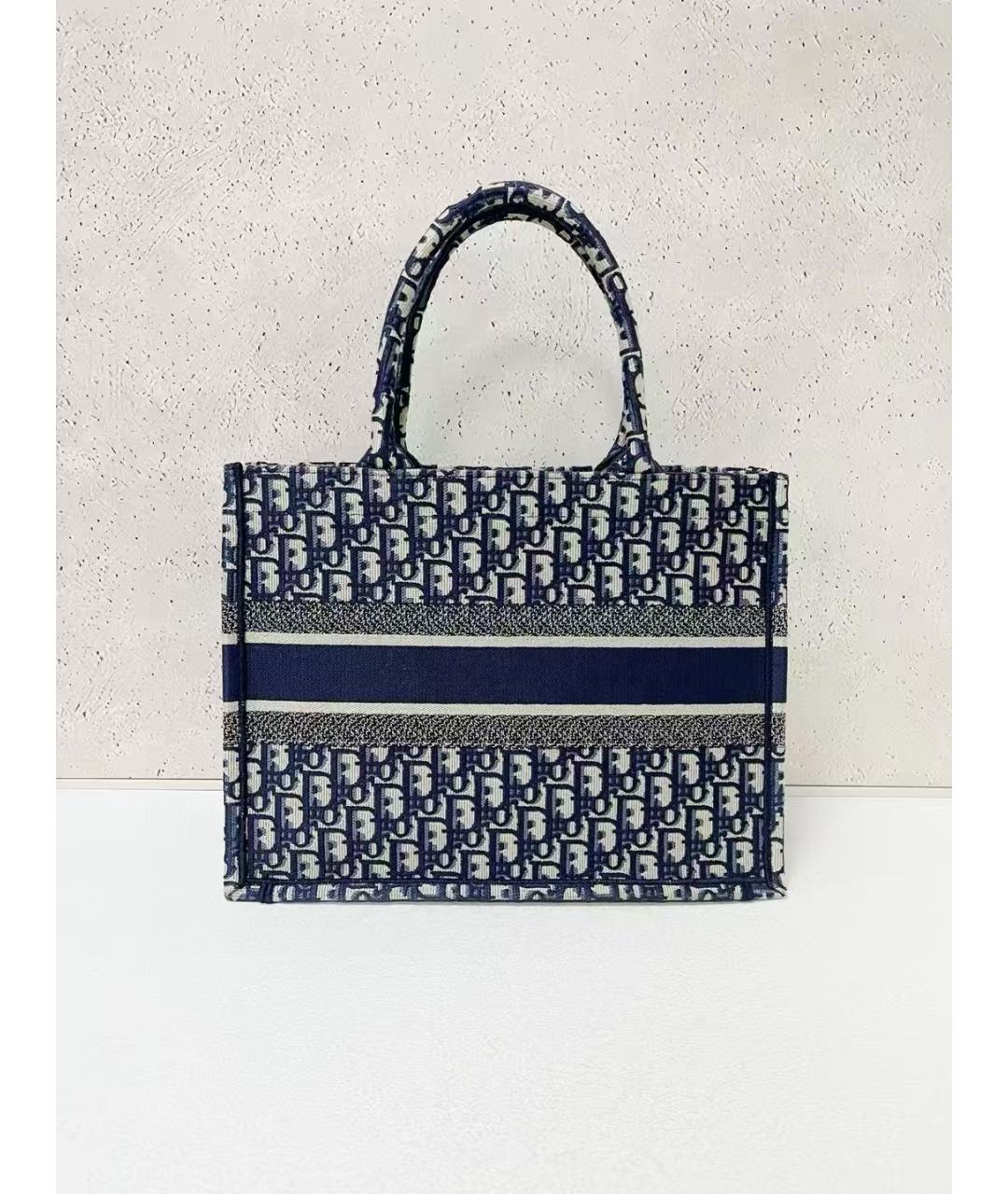 CHRISTIAN DIOR Синяя деним сумка с короткими ручками, фото 2