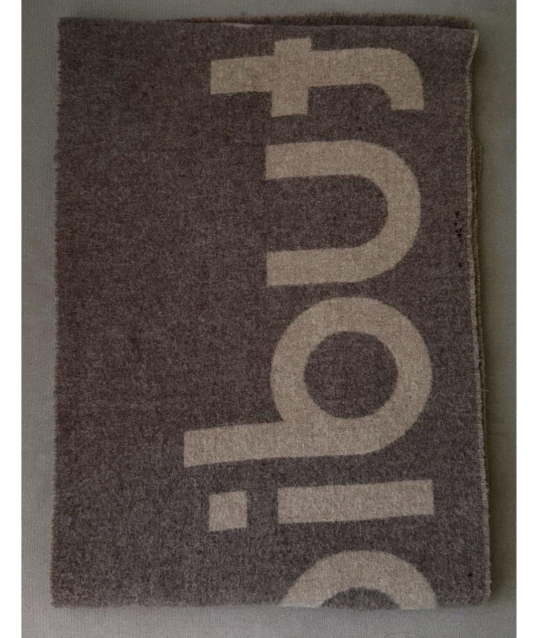 ACNE STUDIOS Бежевый шерстяной шарф, фото 2