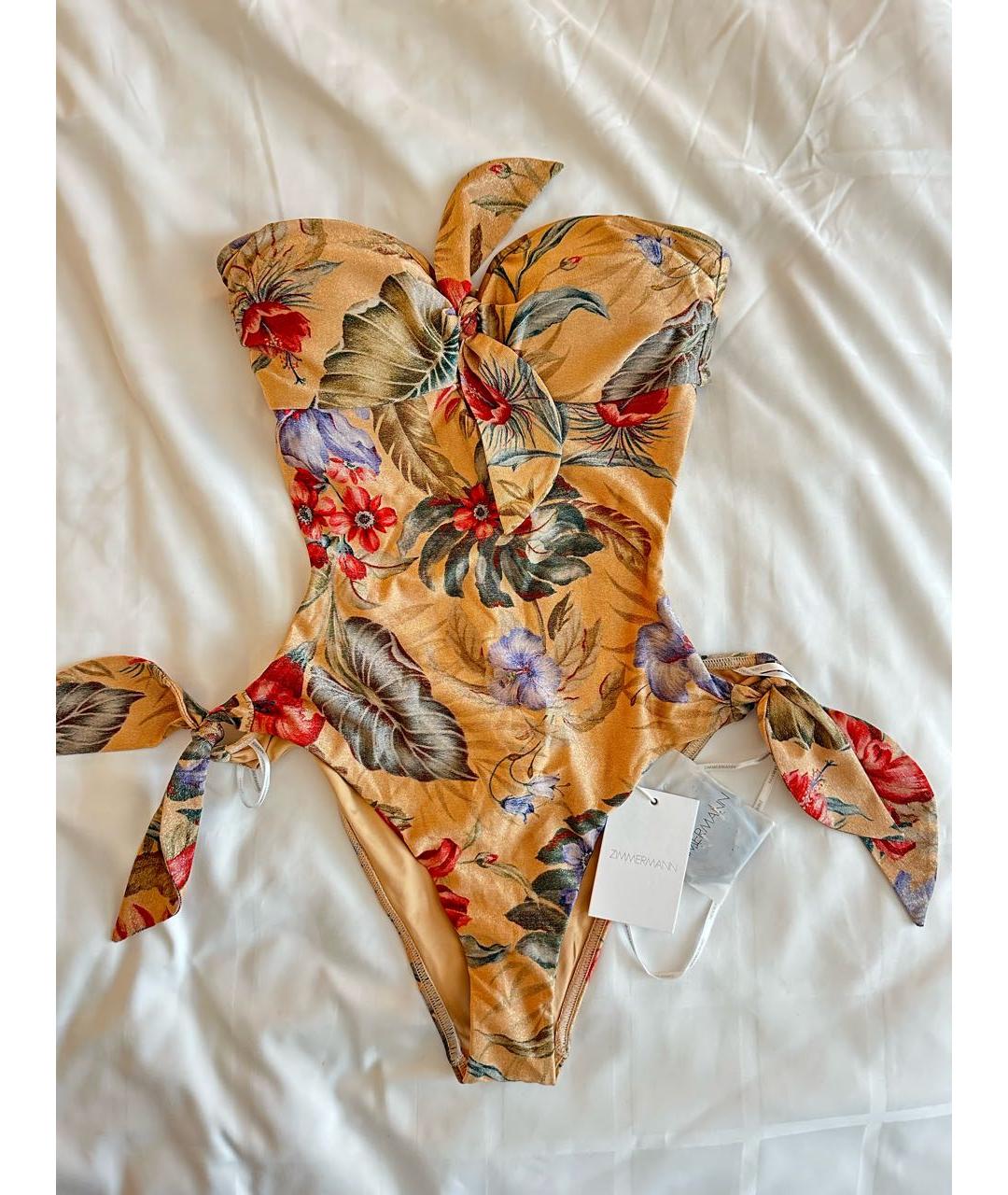 ZIMMERMANN Бежевый купальник, фото 5