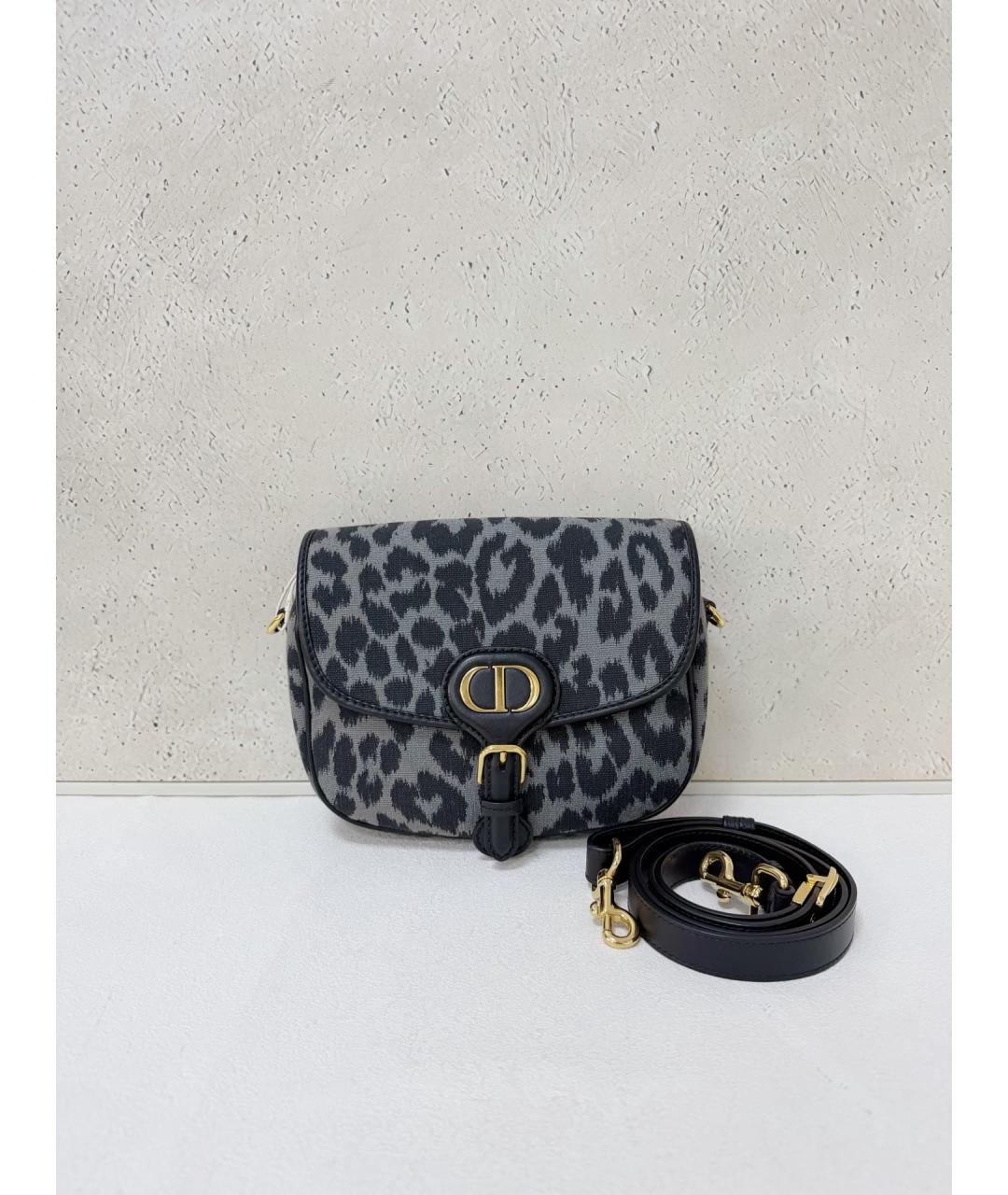 CHRISTIAN DIOR Серая деним сумка через плечо, фото 7