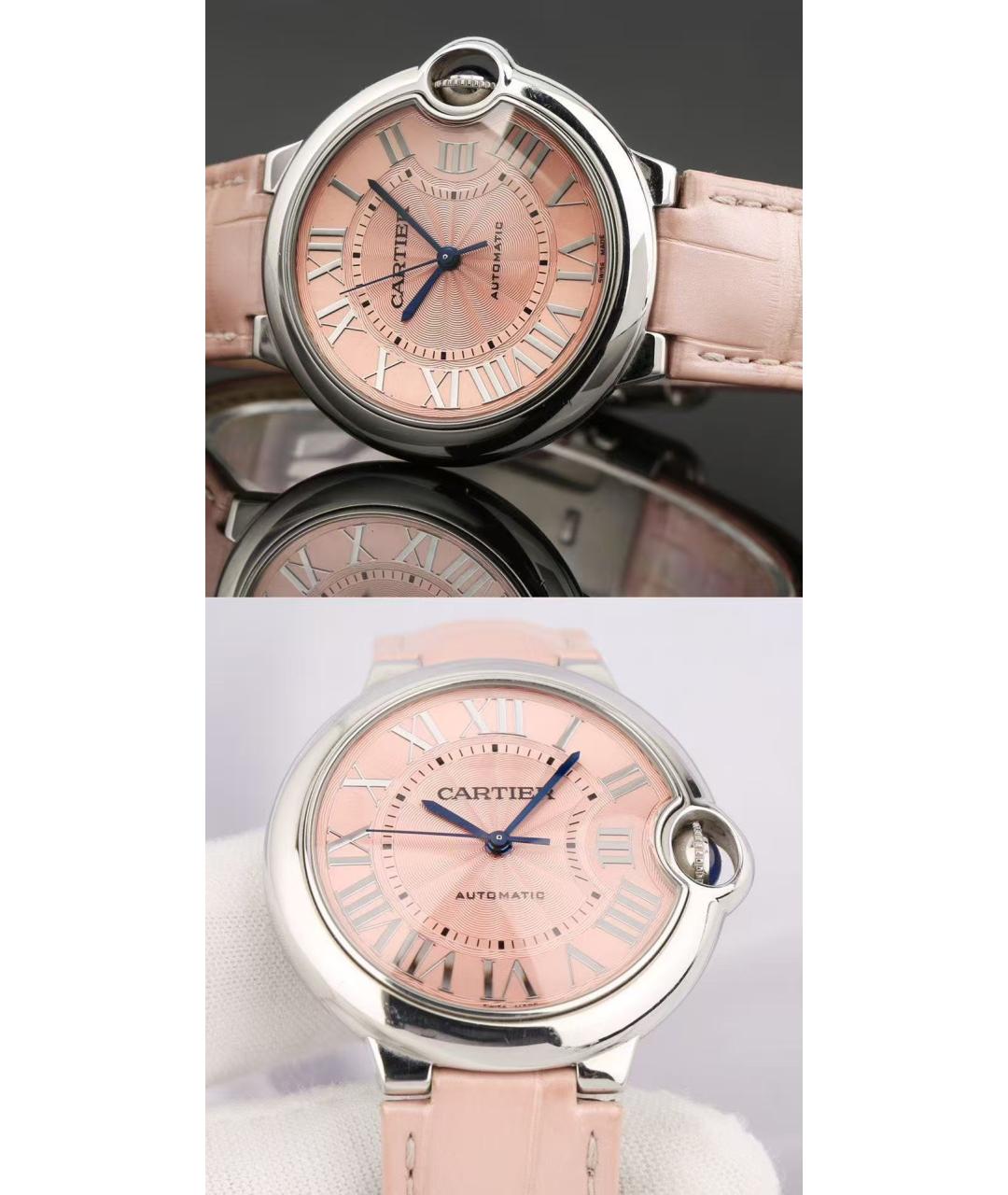 CARTIER Розовые часы, фото 4