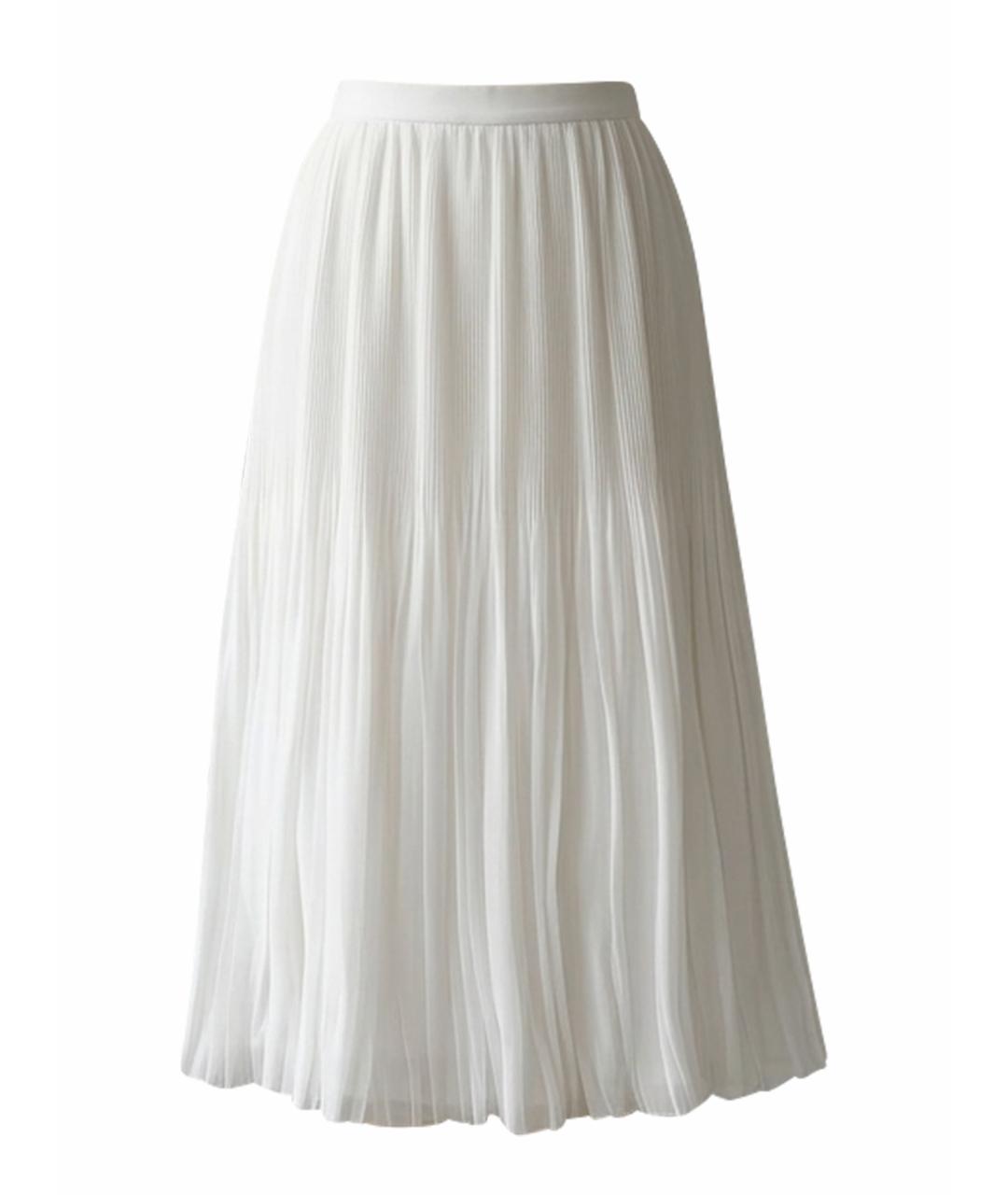 GIVENCHY Белая полиэстеровая юбка миди, фото 1