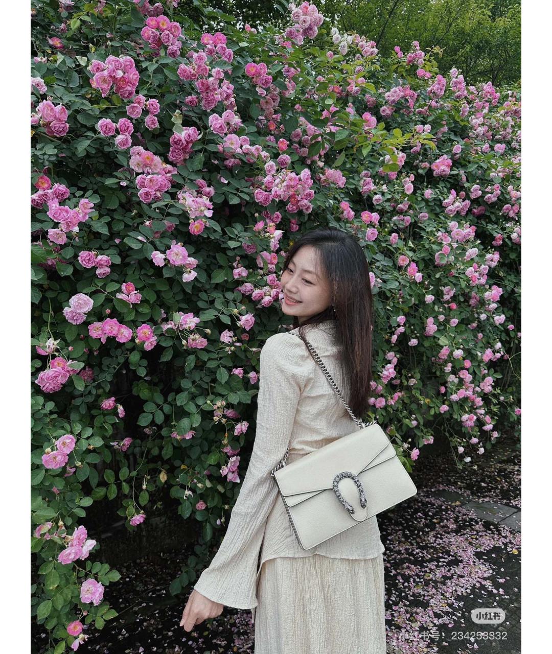 GUCCI Белая кожаная сумка через плечо, фото 6