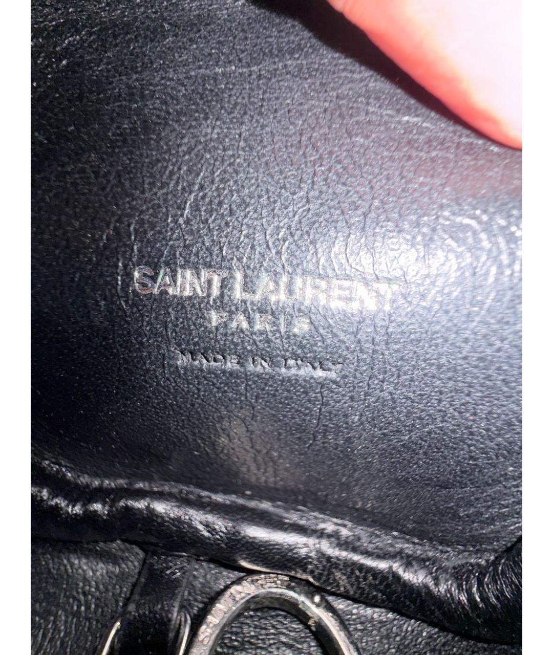 SAINT LAURENT Черная ключница, фото 8