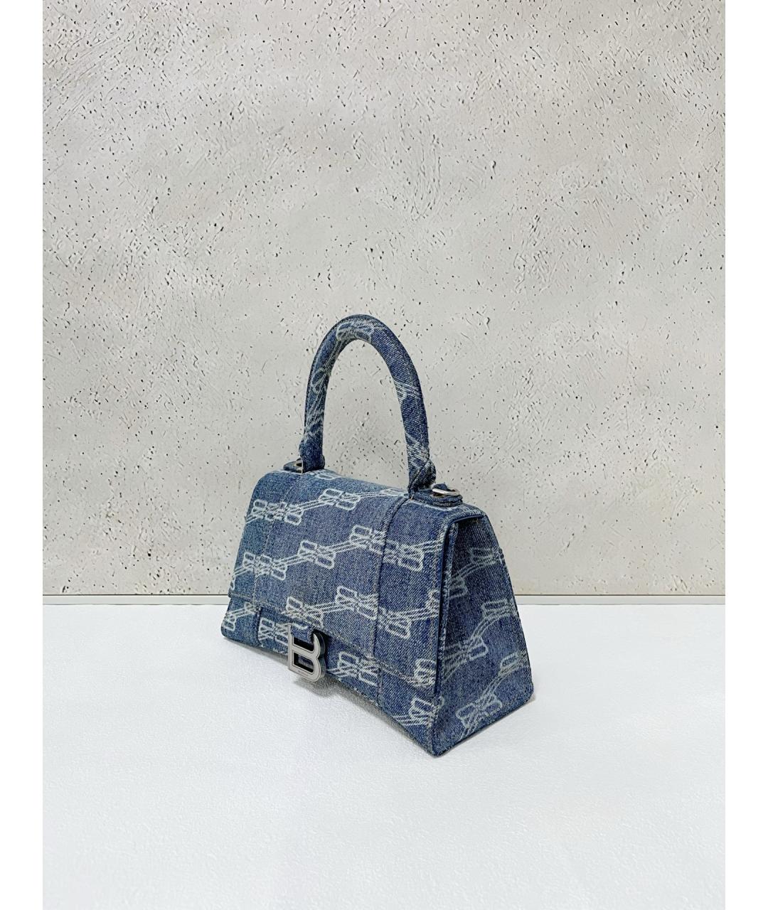 BALENCIAGA Синяя деним сумка через плечо, фото 4