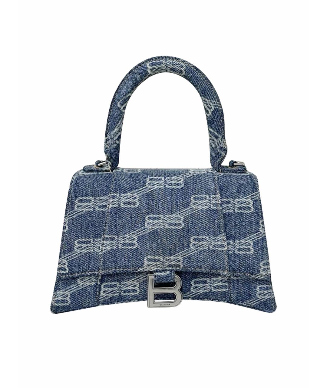 BALENCIAGA Синяя деним сумка через плечо, фото 1