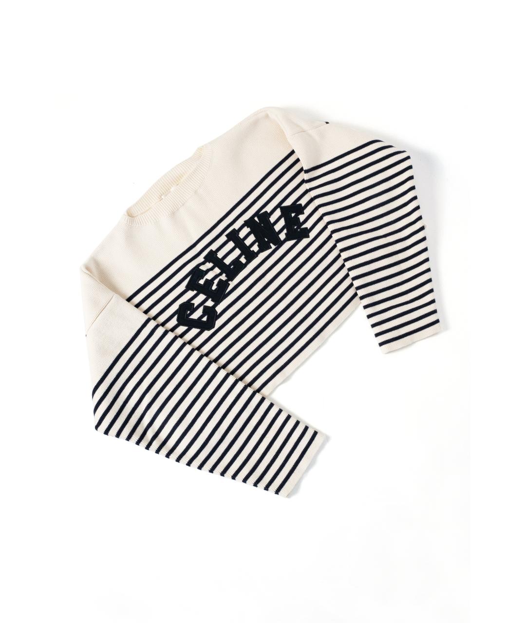 CELINE Белый хлопковый джемпер / свитер, фото 2