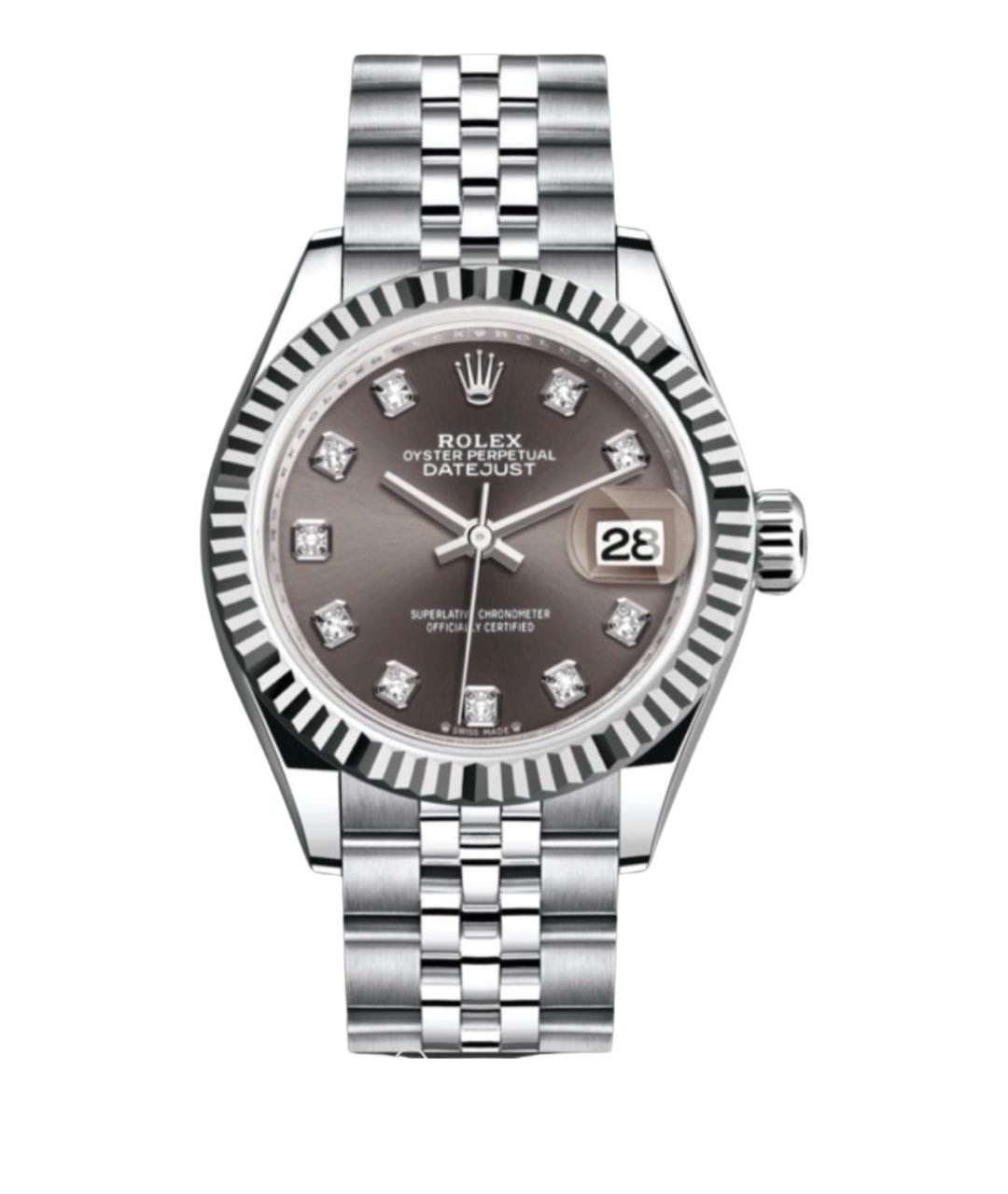 ROLEX Серебряные часы из белого золота, фото 1