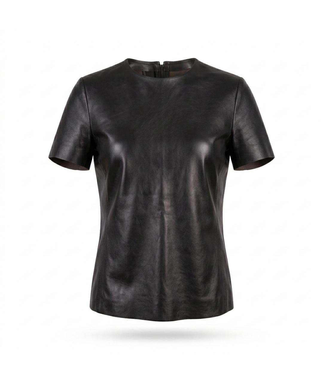 CELINE Черный кожаный жакет/пиджак, фото 6