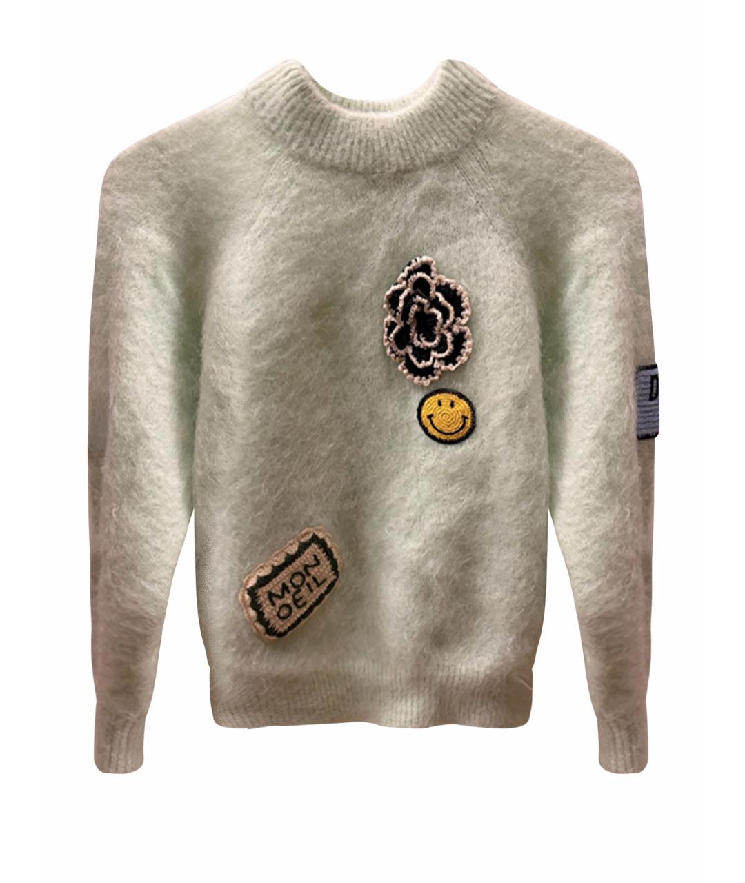 SANDRO Салатовый кашемировый джемпер / свитер, фото 1