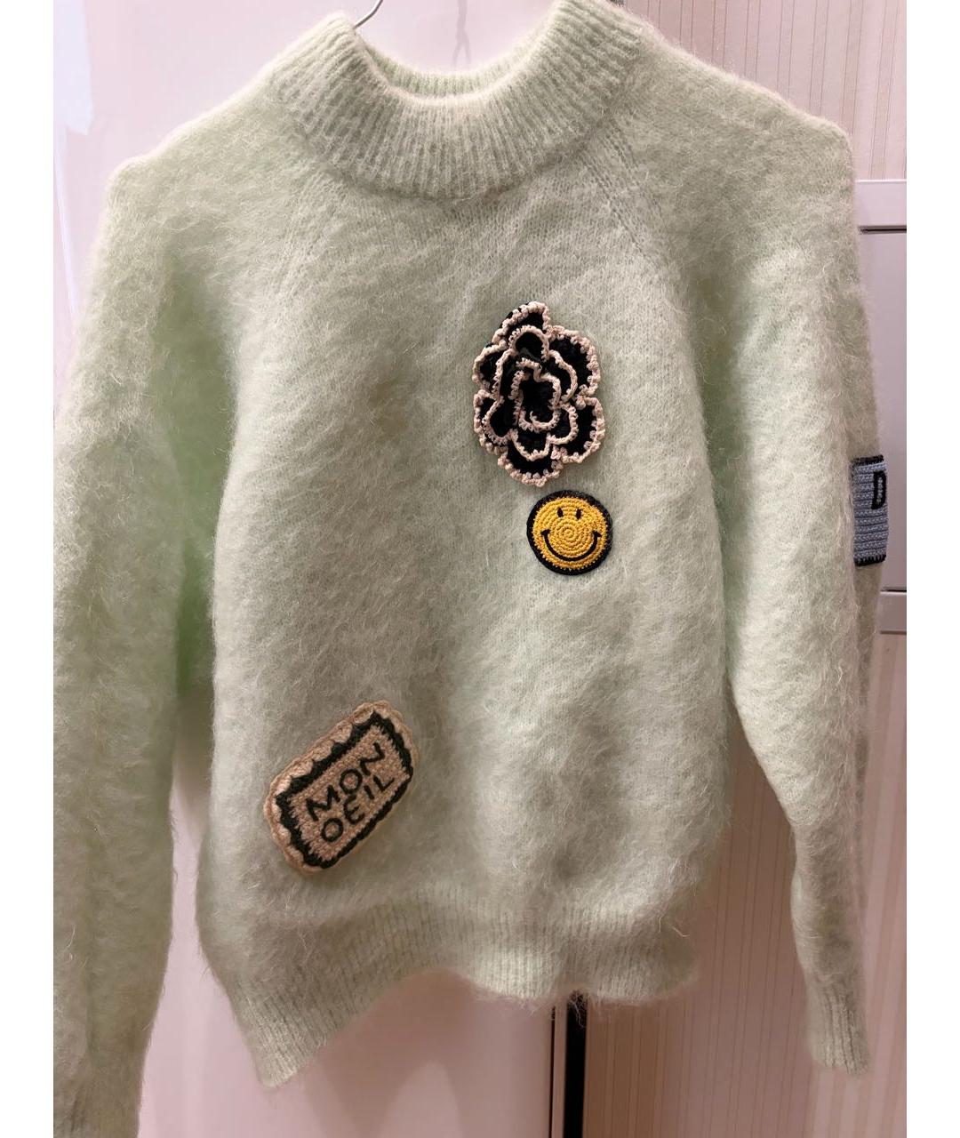 SANDRO Салатовый кашемировый джемпер / свитер, фото 7