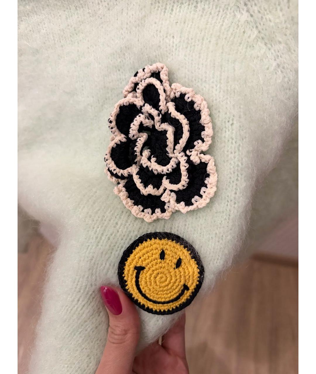 SANDRO Салатовый кашемировый джемпер / свитер, фото 5